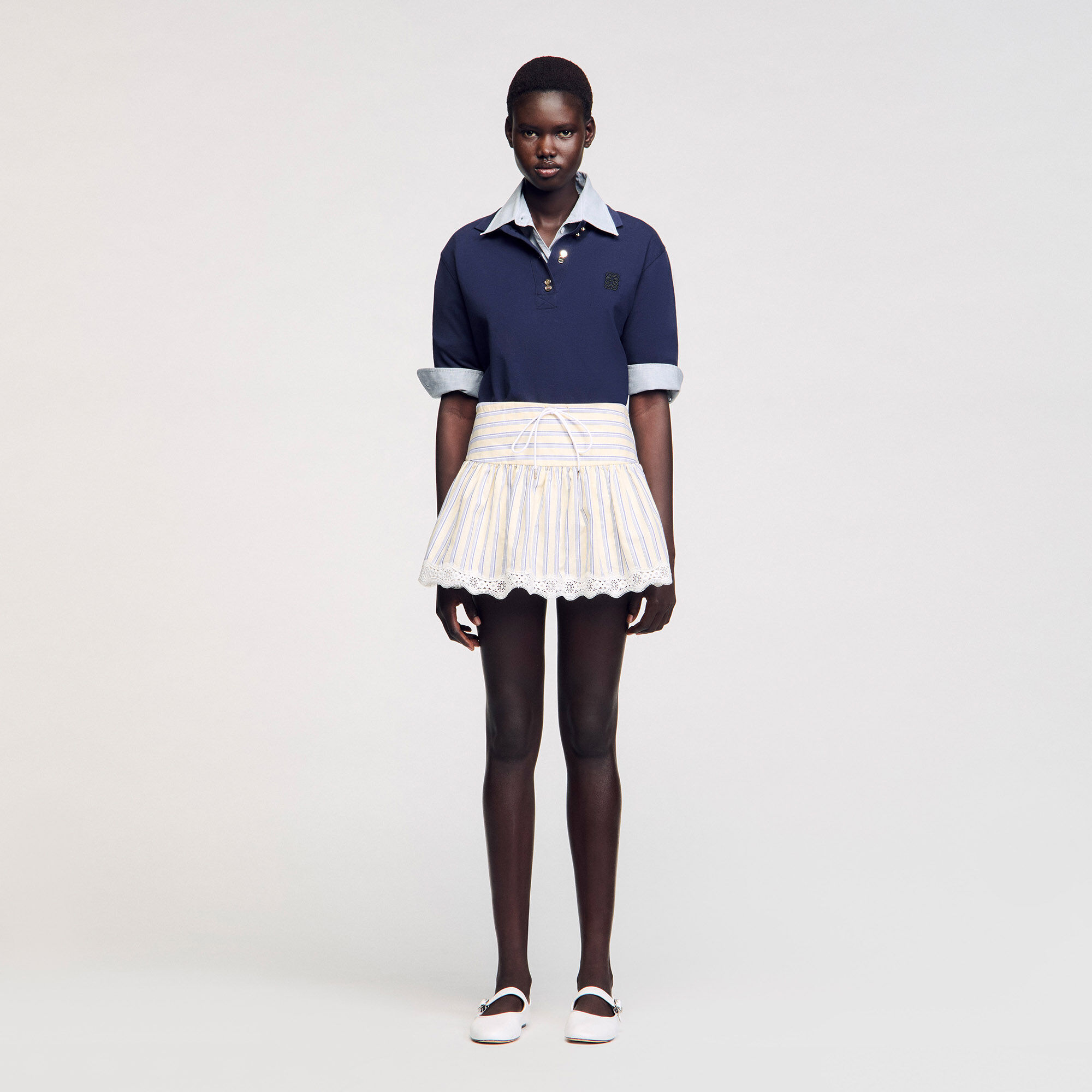 Skort gestreept