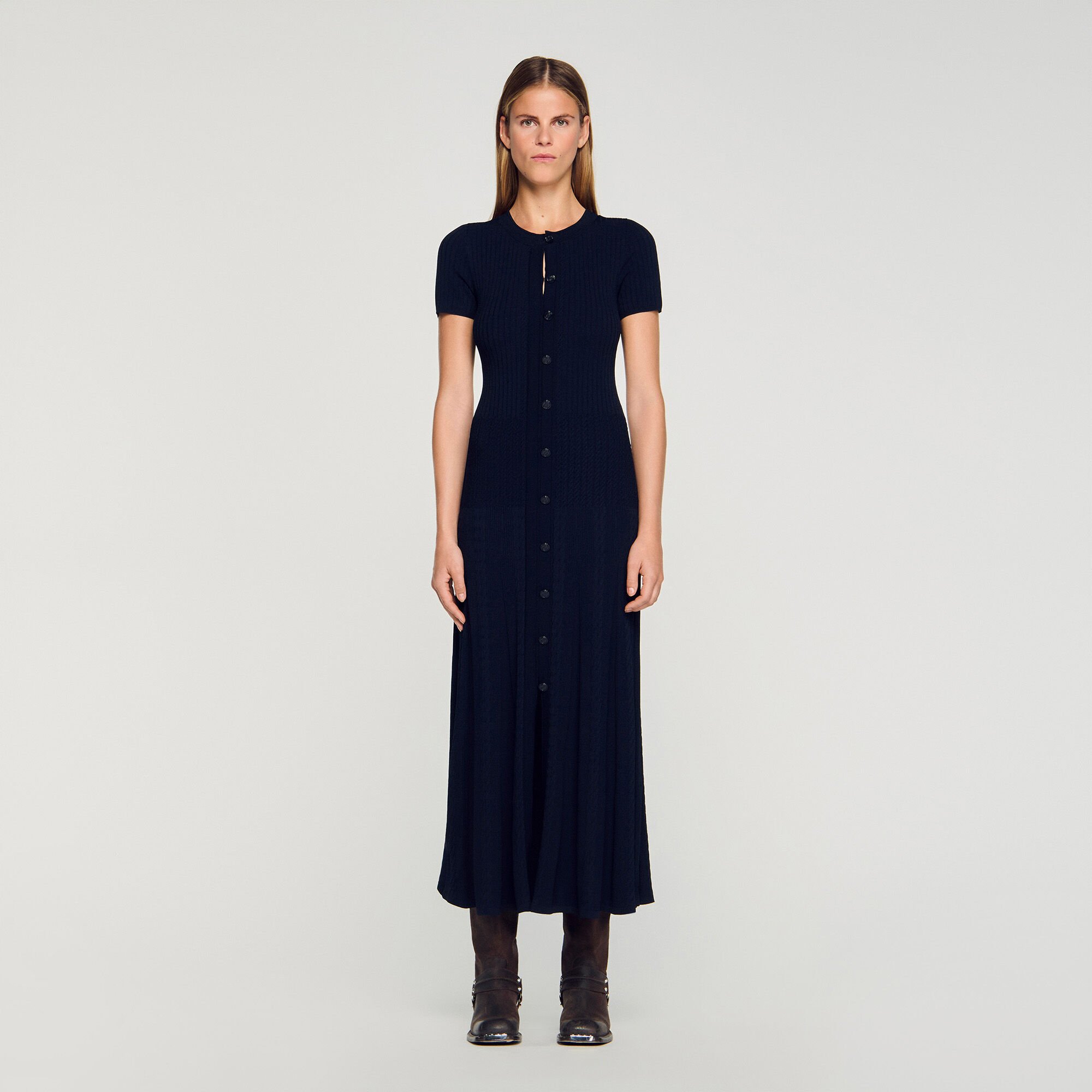 Lange tricot jurk Lange tricot jurk