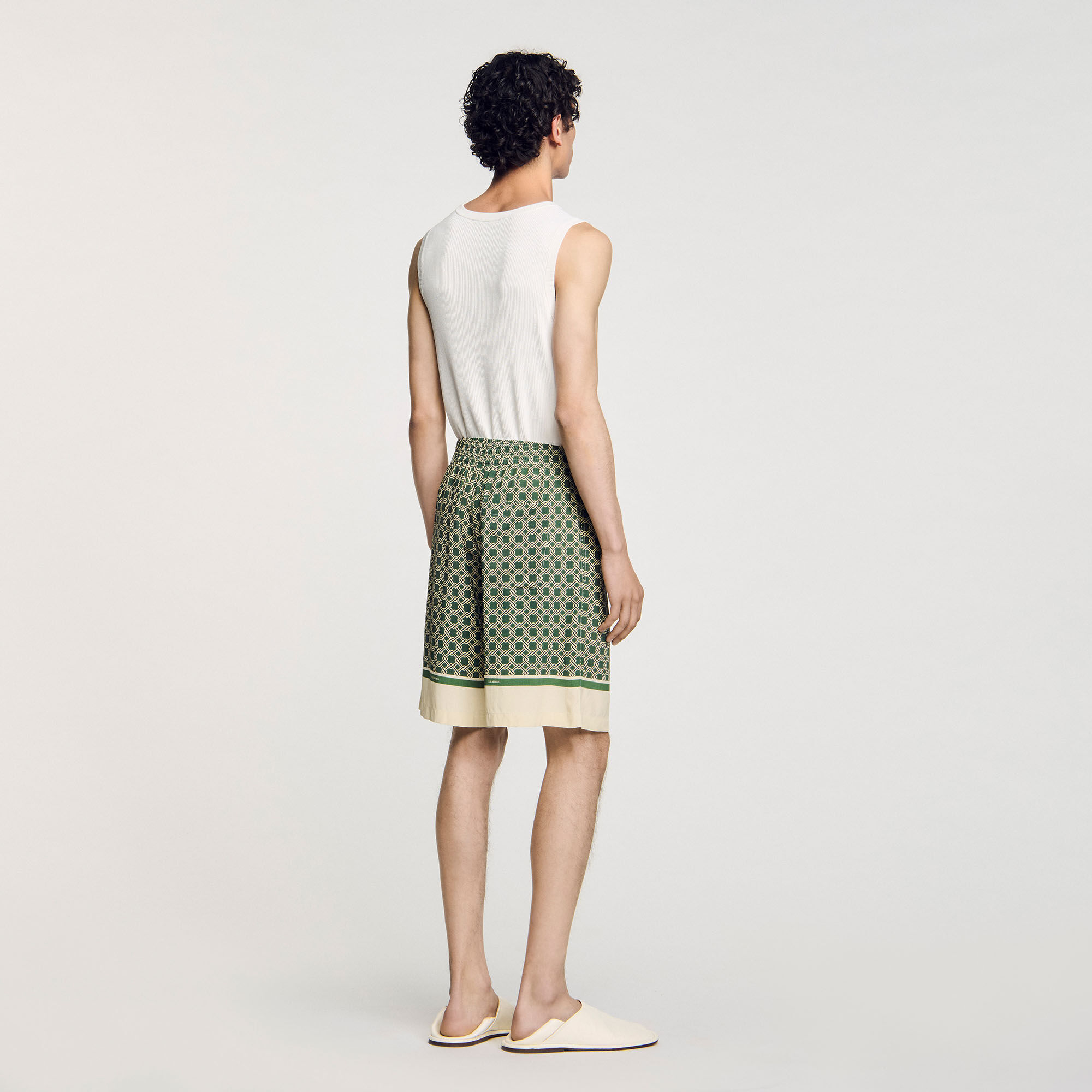 Bermuda soepel met print