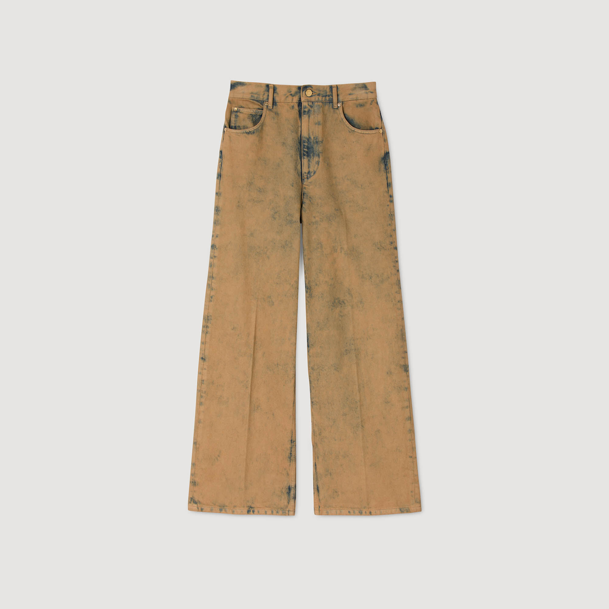 Jeans wijd stone washed