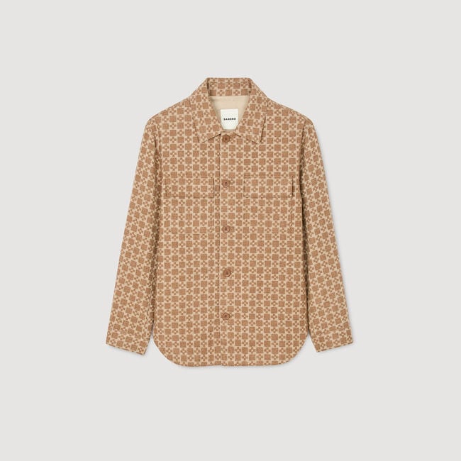 Overshirt jacquard Square Cross