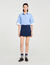 Short met plooien