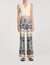 Pantalon soepelvallend met print