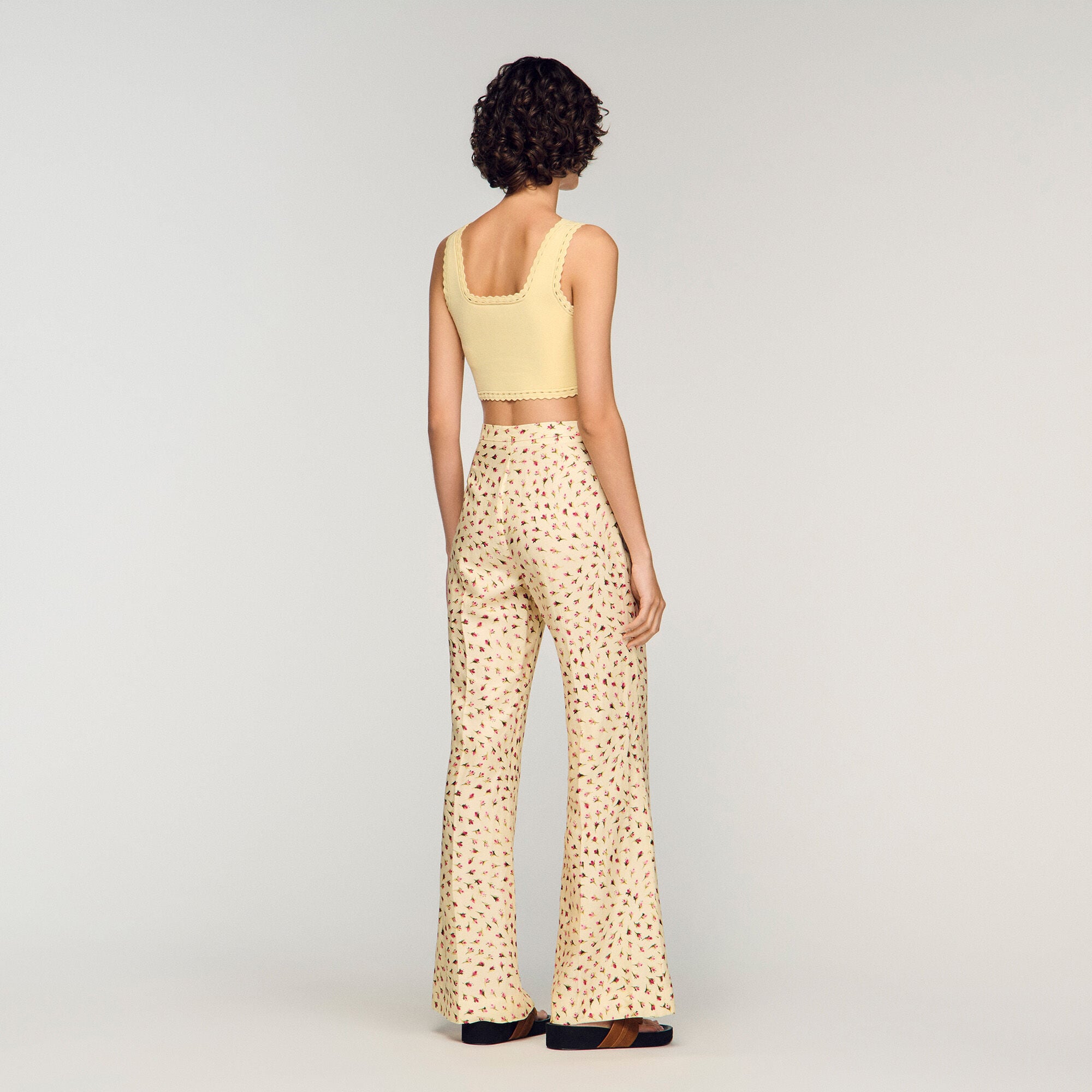 Pantalon met bloemenprint