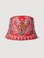 Bucket hat bandana print