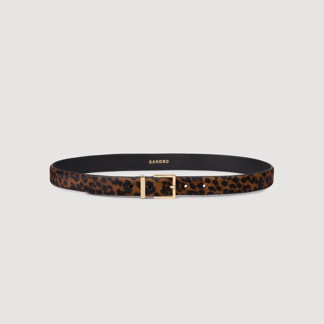 Leren riem ponylook