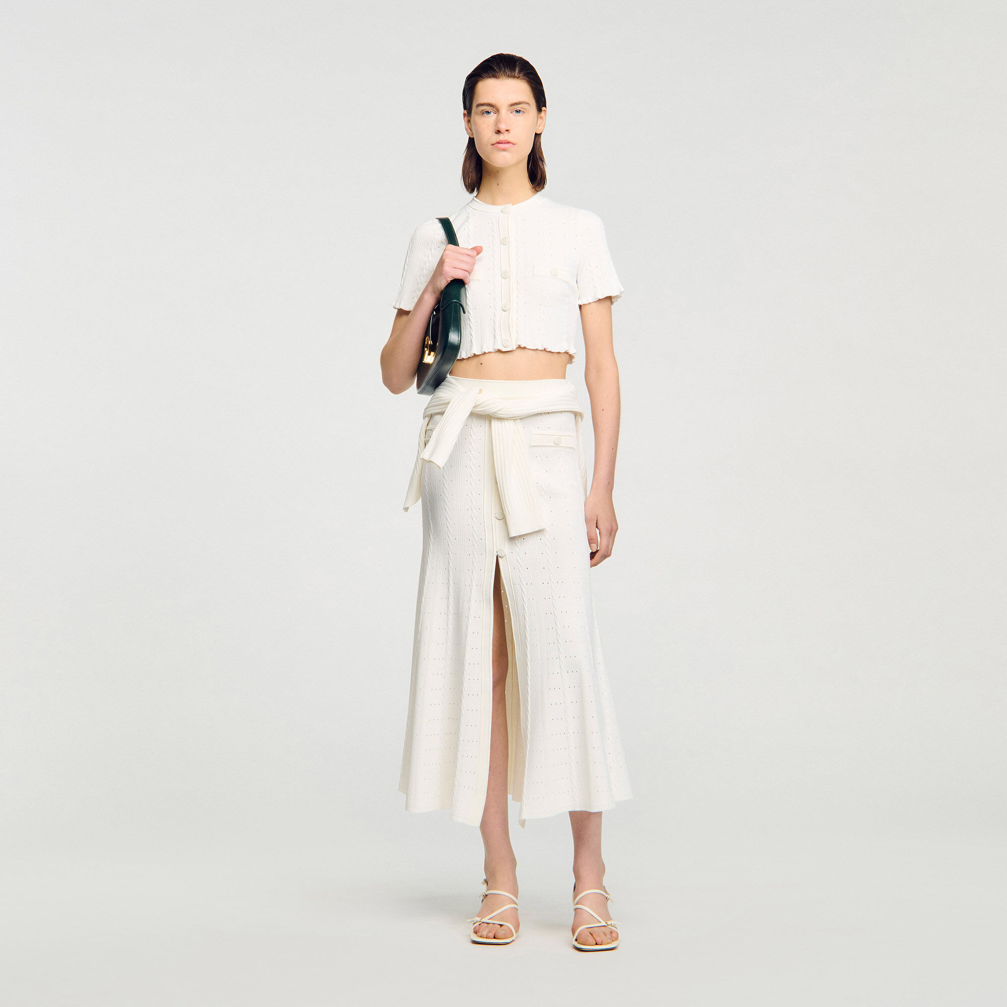 Kort vest pointelle breisel