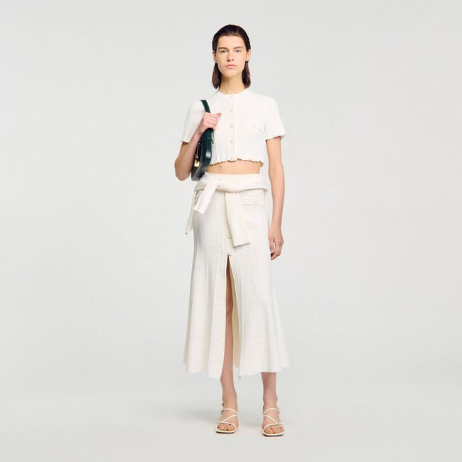 Kort vest pointelle breisel