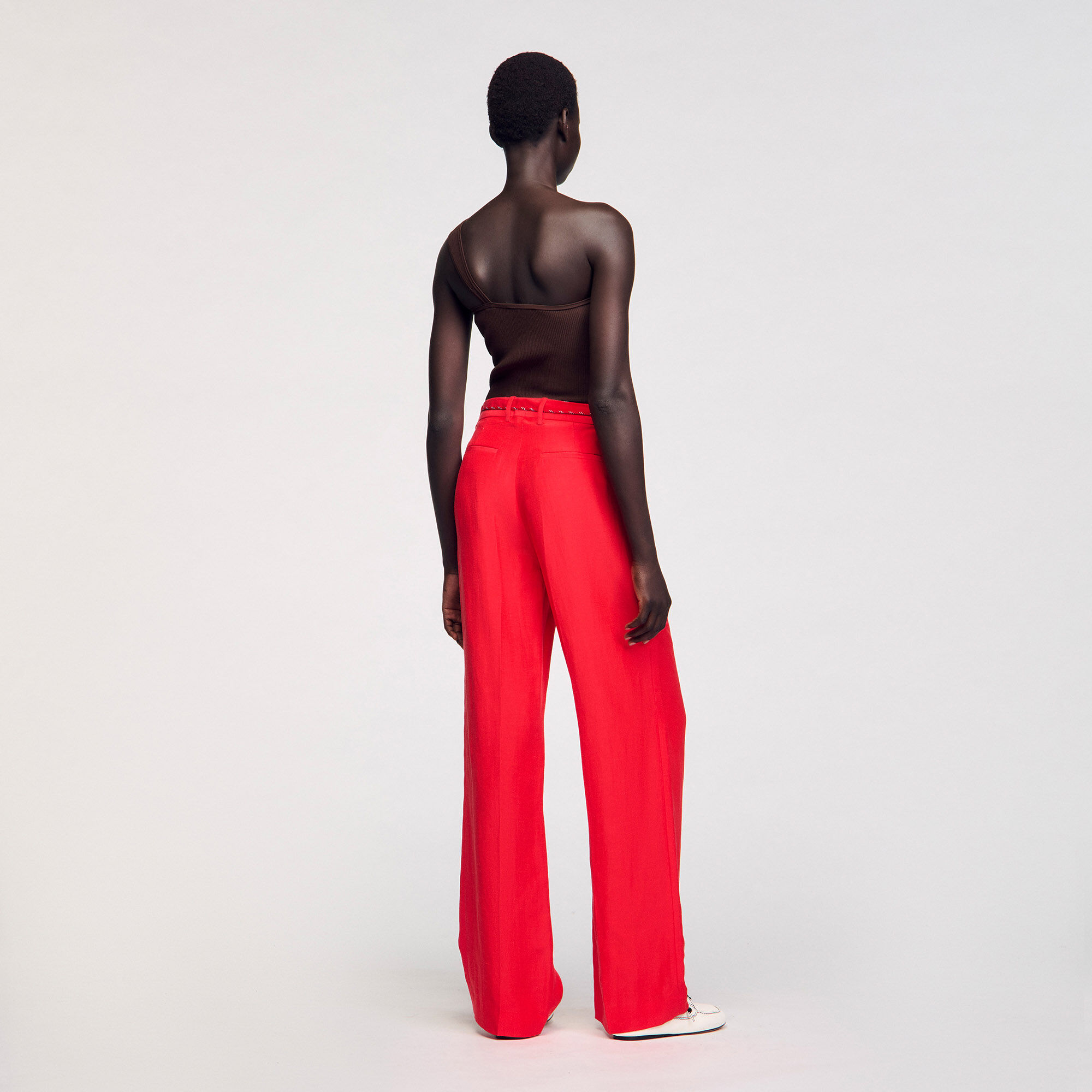 Pantalon met sierkoord
