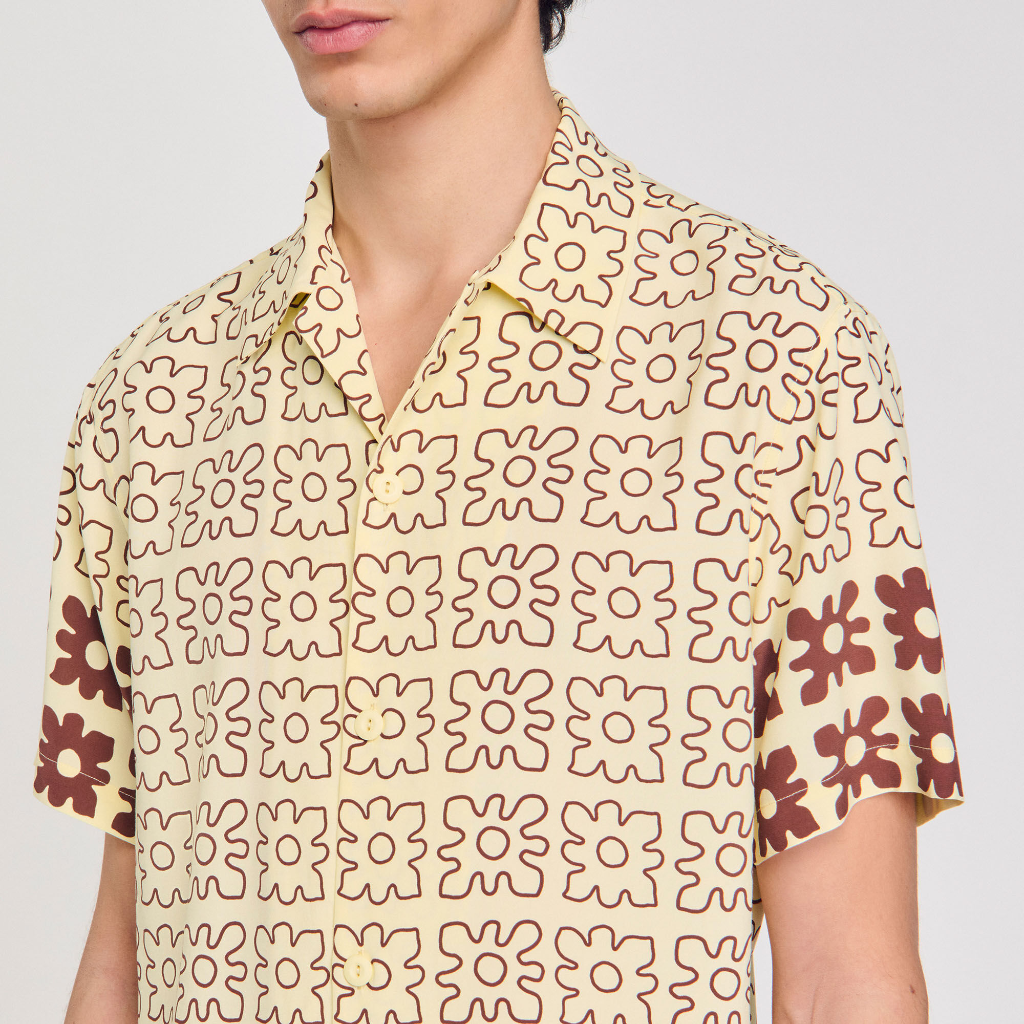 Overhemd met bloemenprint