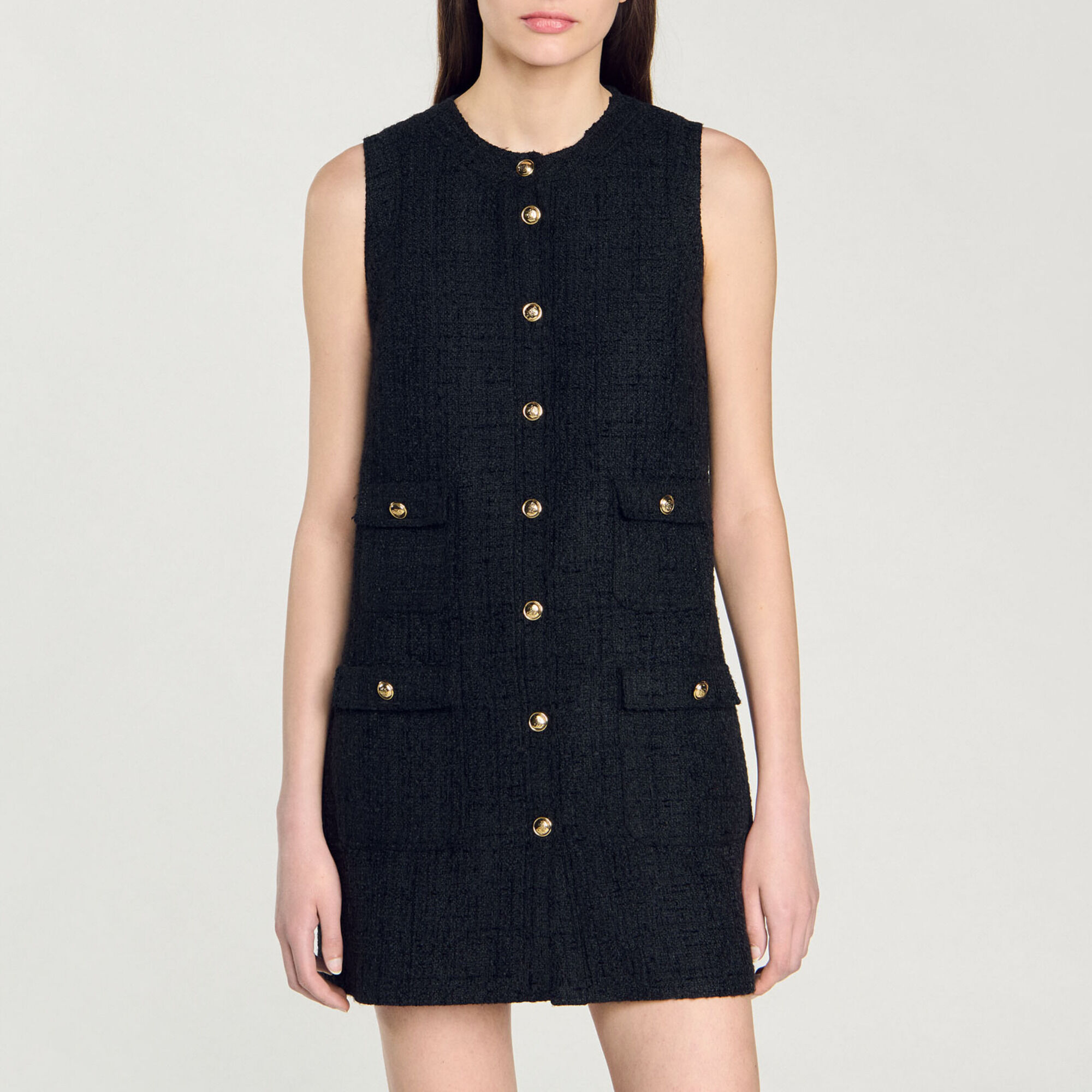Korte tweed jurk - Vrouw | Sandro