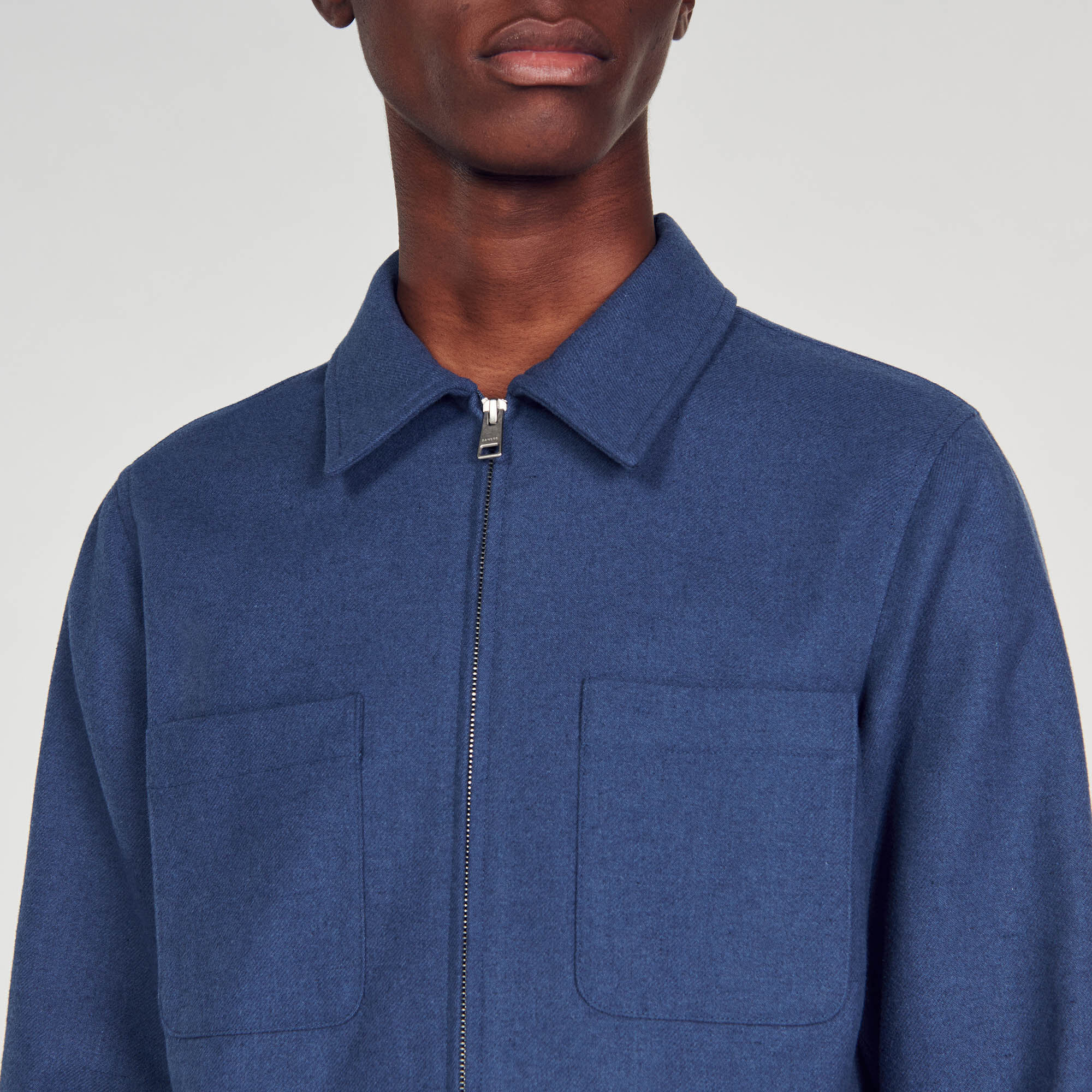 Overshirt van wol