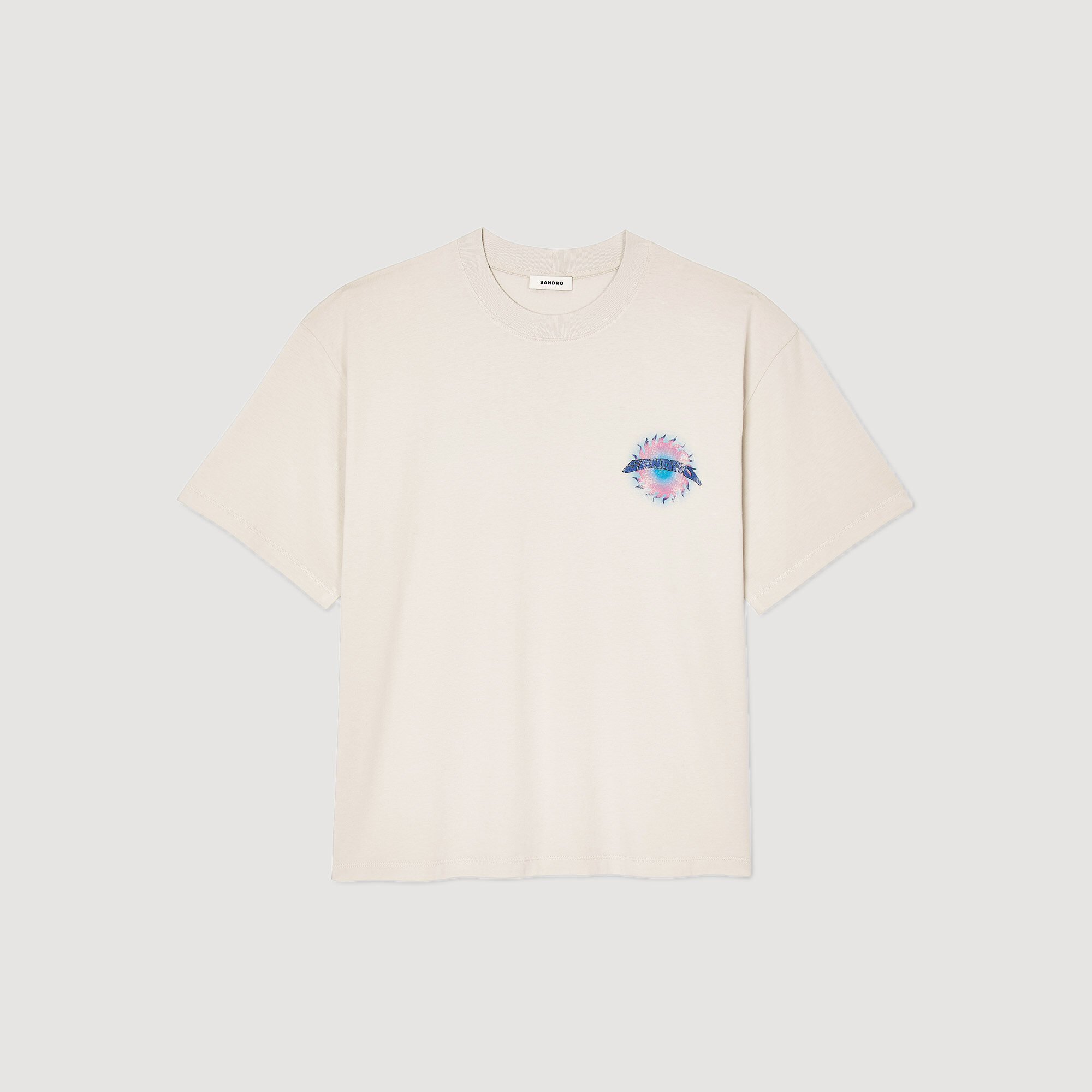 T-shirt met Soleil-print