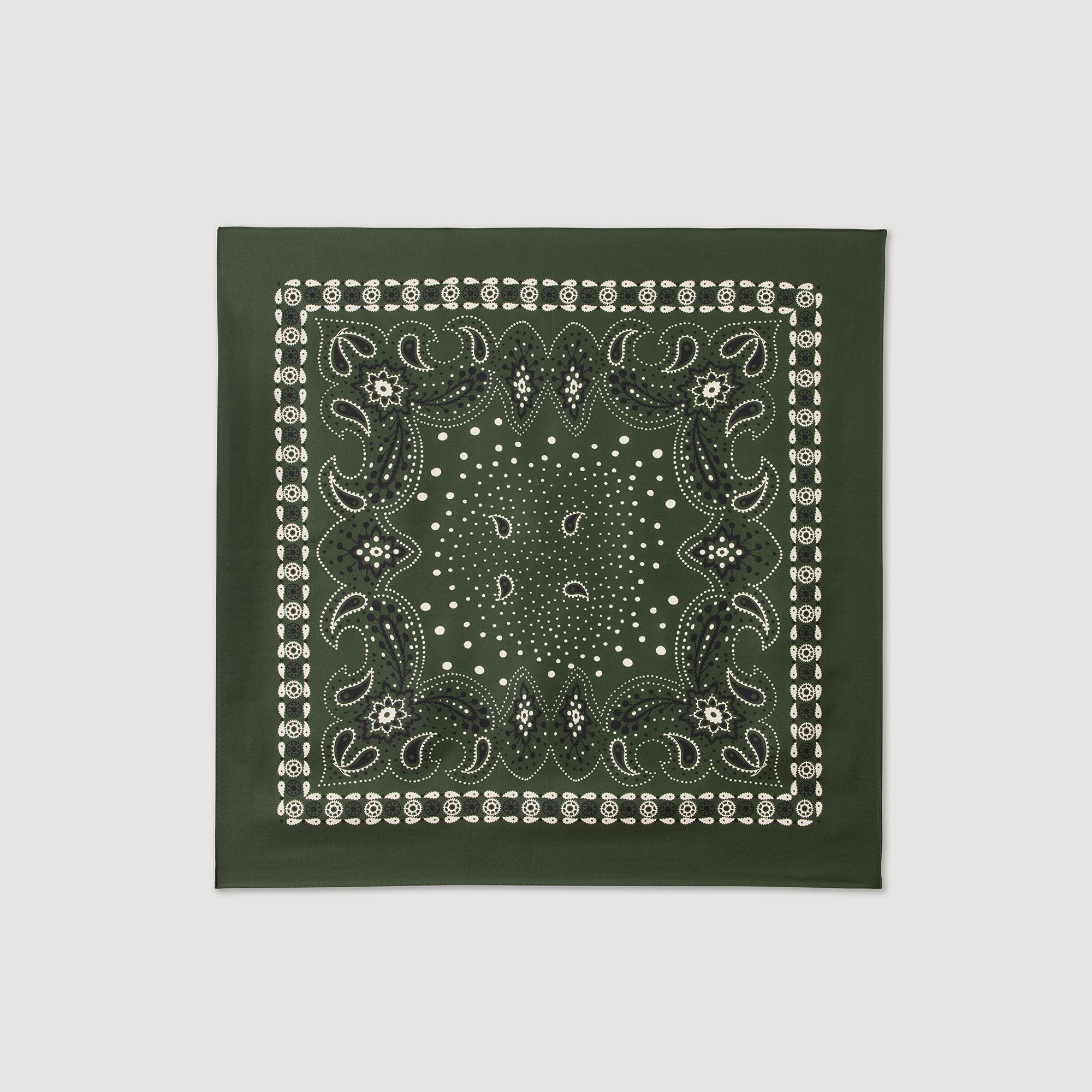 Foulard zijde bandana print