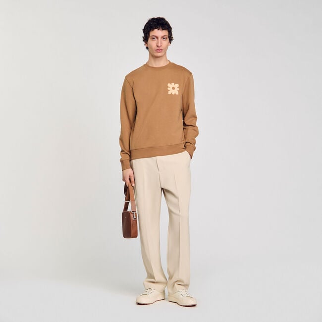 Sweatshirt patch bloemmotief