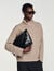 Leren hobo tas met logo - Man | Sandro