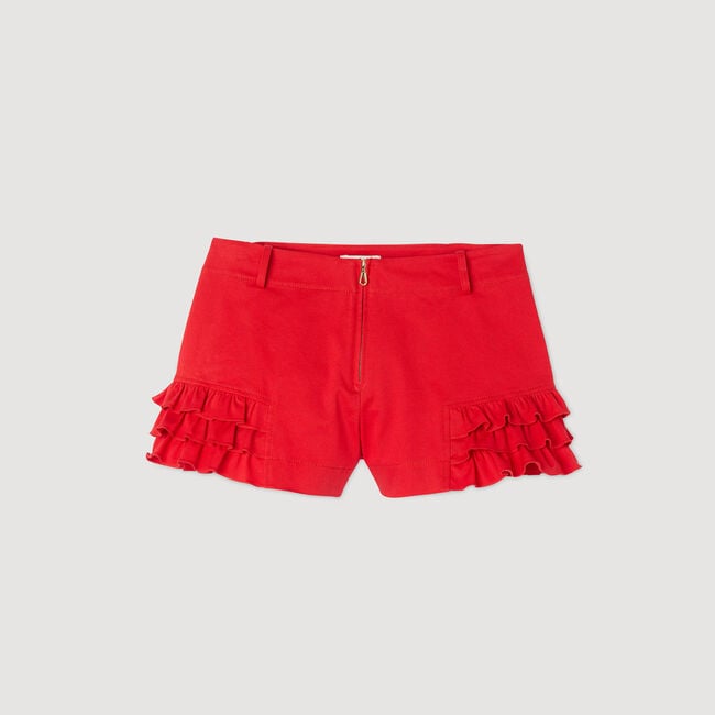 Short met volants