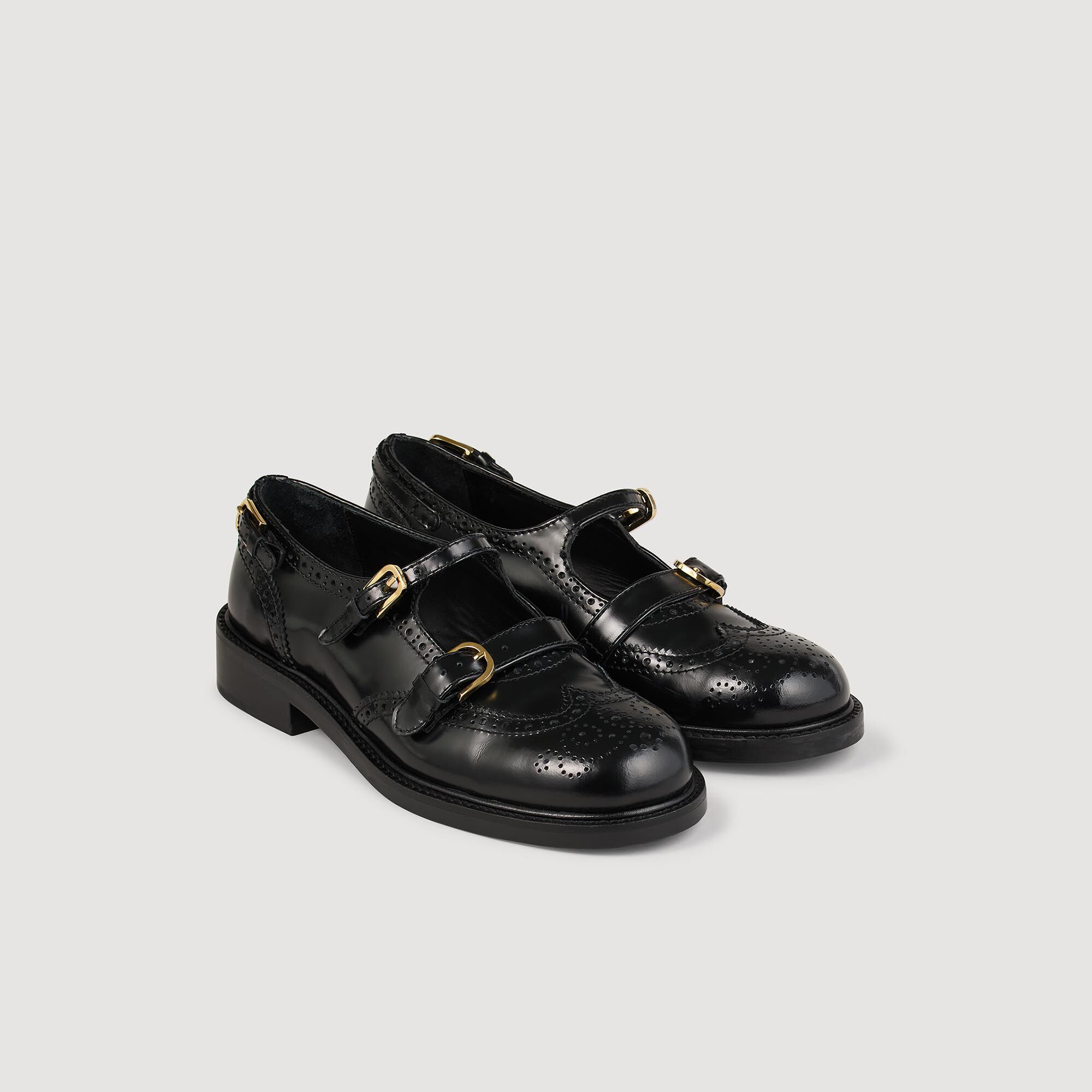 Derby schoenen open met gespen