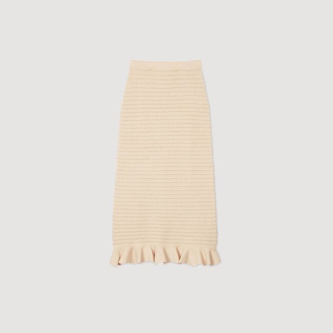 Lange rok tricot stras