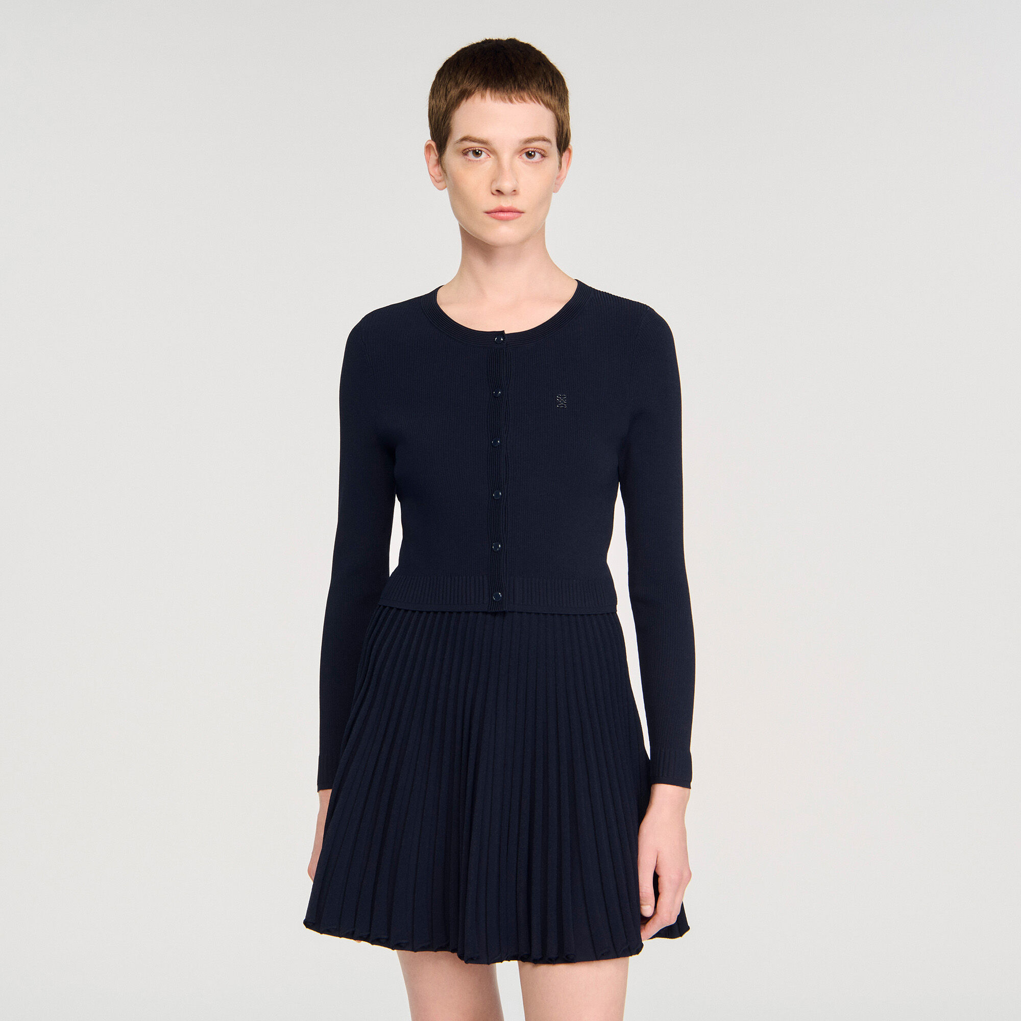 Cardigan vest fijn breisel