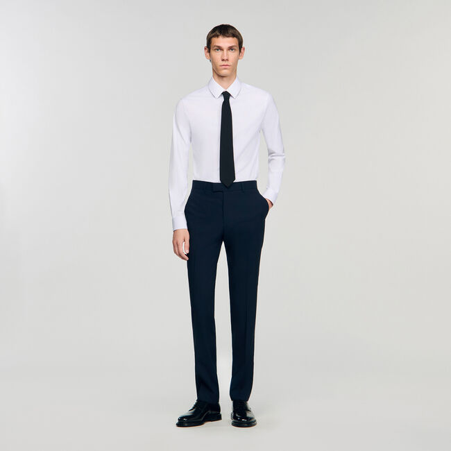 Wollen pantalon kostuum