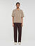 Overhemd cardigan met jacquard koord