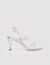 Metallic leren sandalen