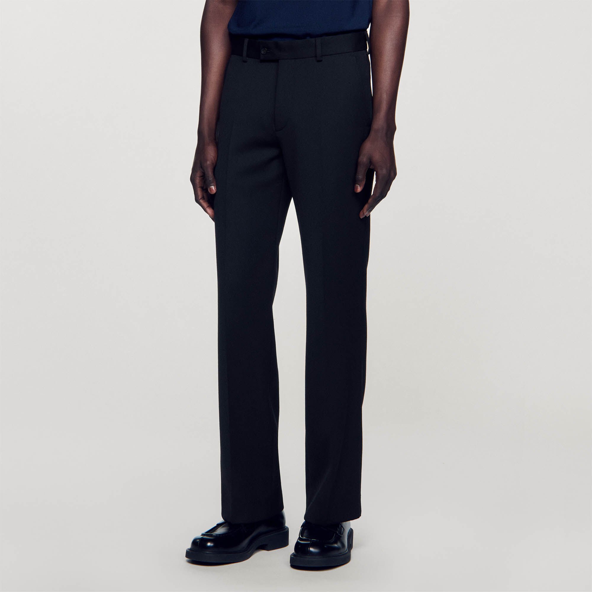 Pantalon van gemengde wol