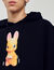 Sweater met capuchon en konijnenprint