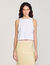 Korte top met parels