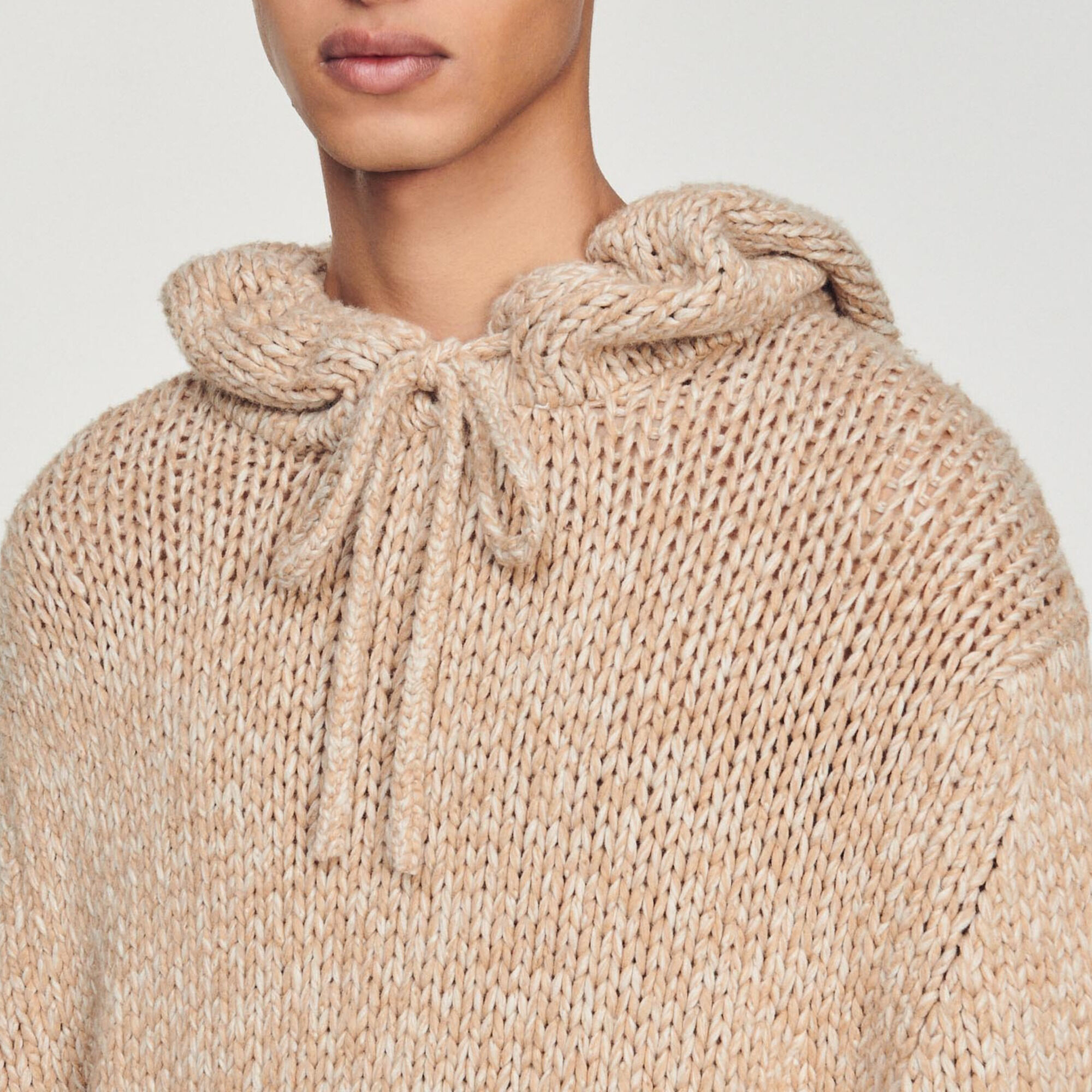 Oversized tricot hoodie