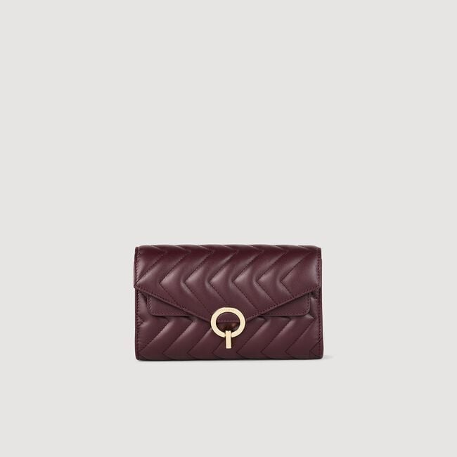 Pochette crossbody leer