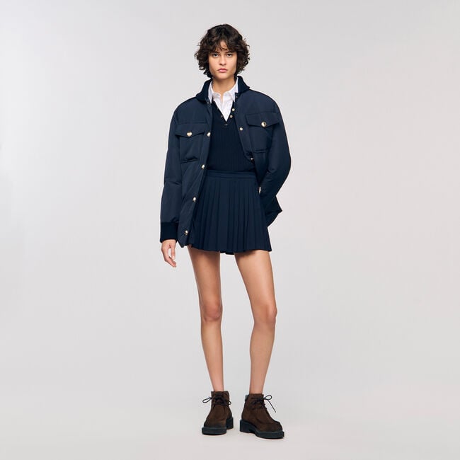 Skort met plooien