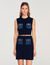 Top tricot en denim