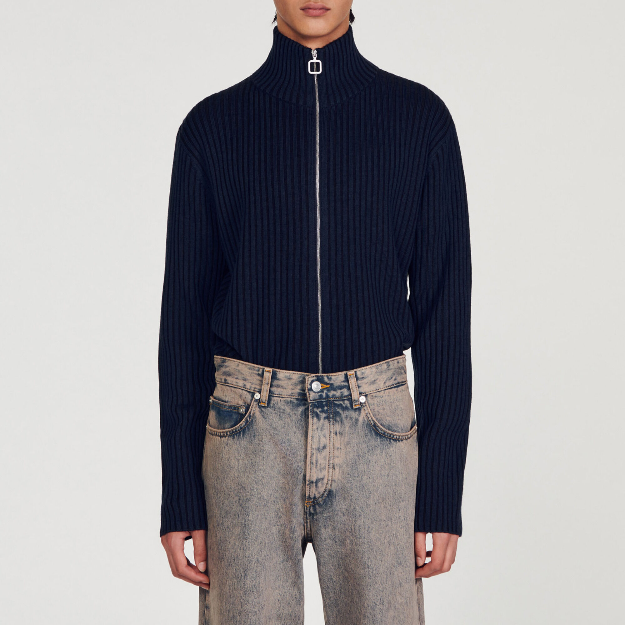 Cardigan geribd vest