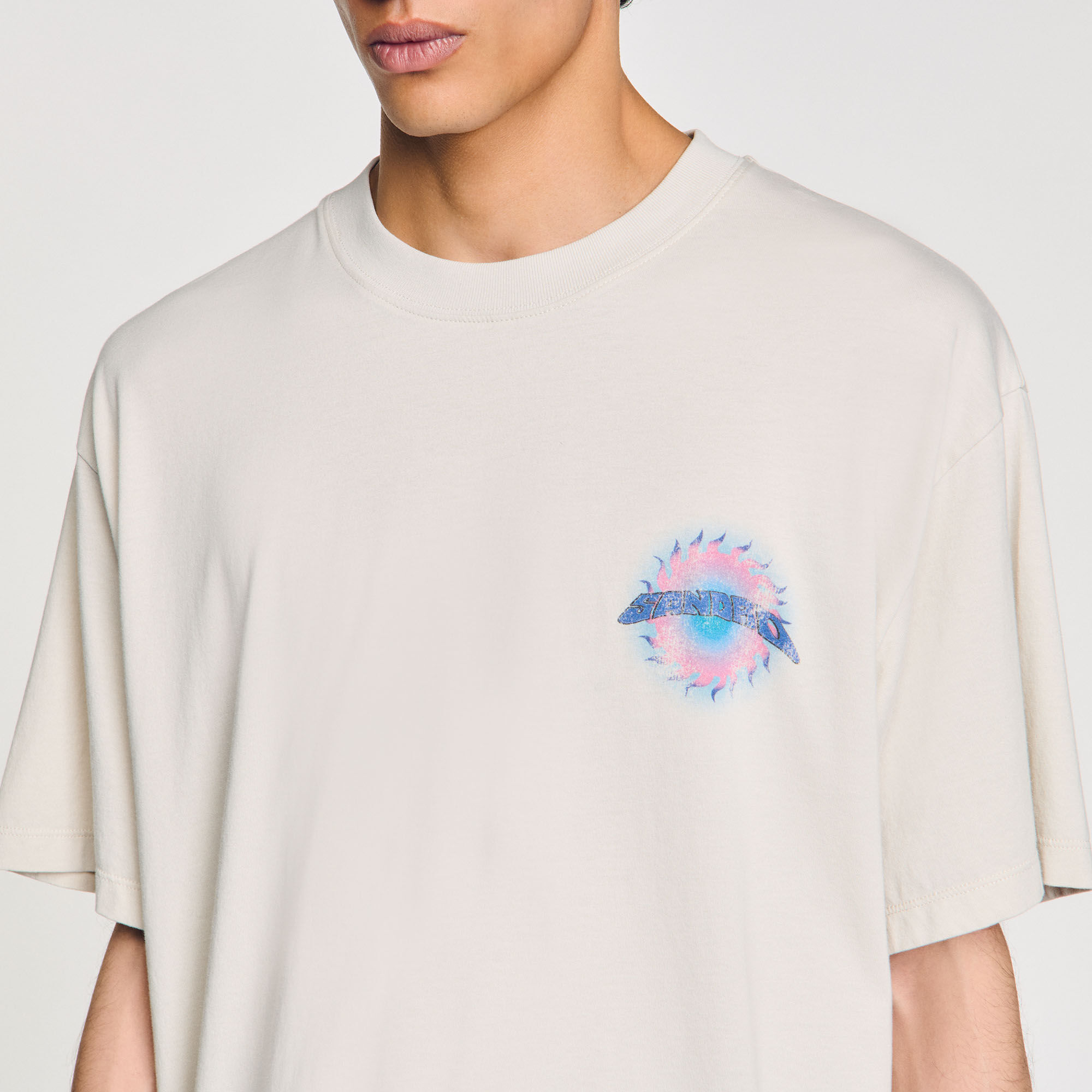 T-shirt met Soleil-print