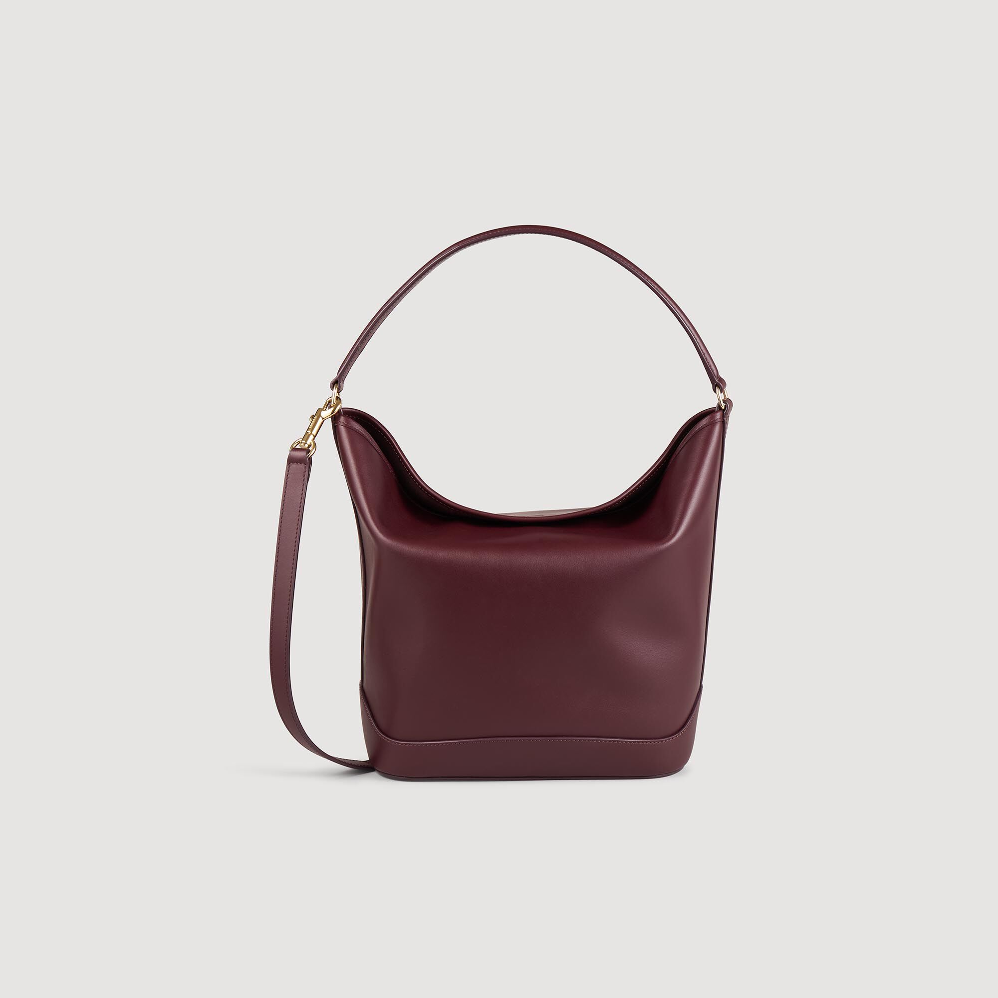 Tas bucket bag leer TANGOSO