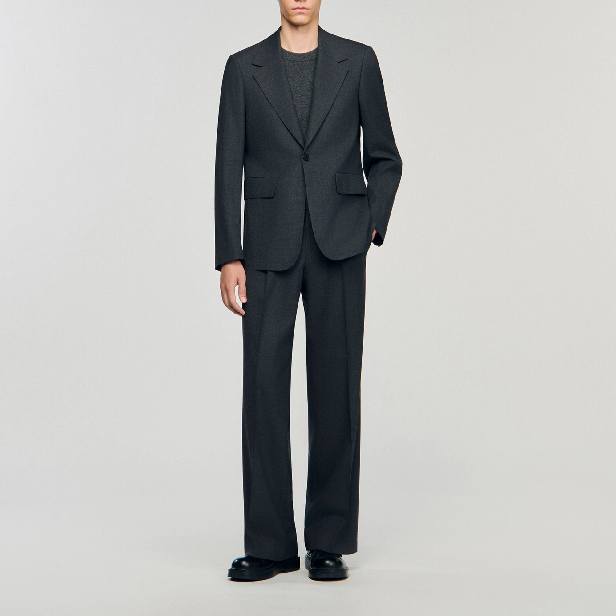 Wollen colbert ruim - Man | Sandro