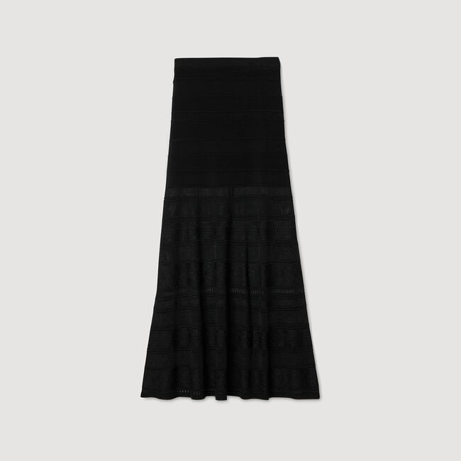 Lange rok siertricot