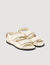 Sandalen van glad lamsleer