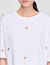 Kort T-shirt met parels