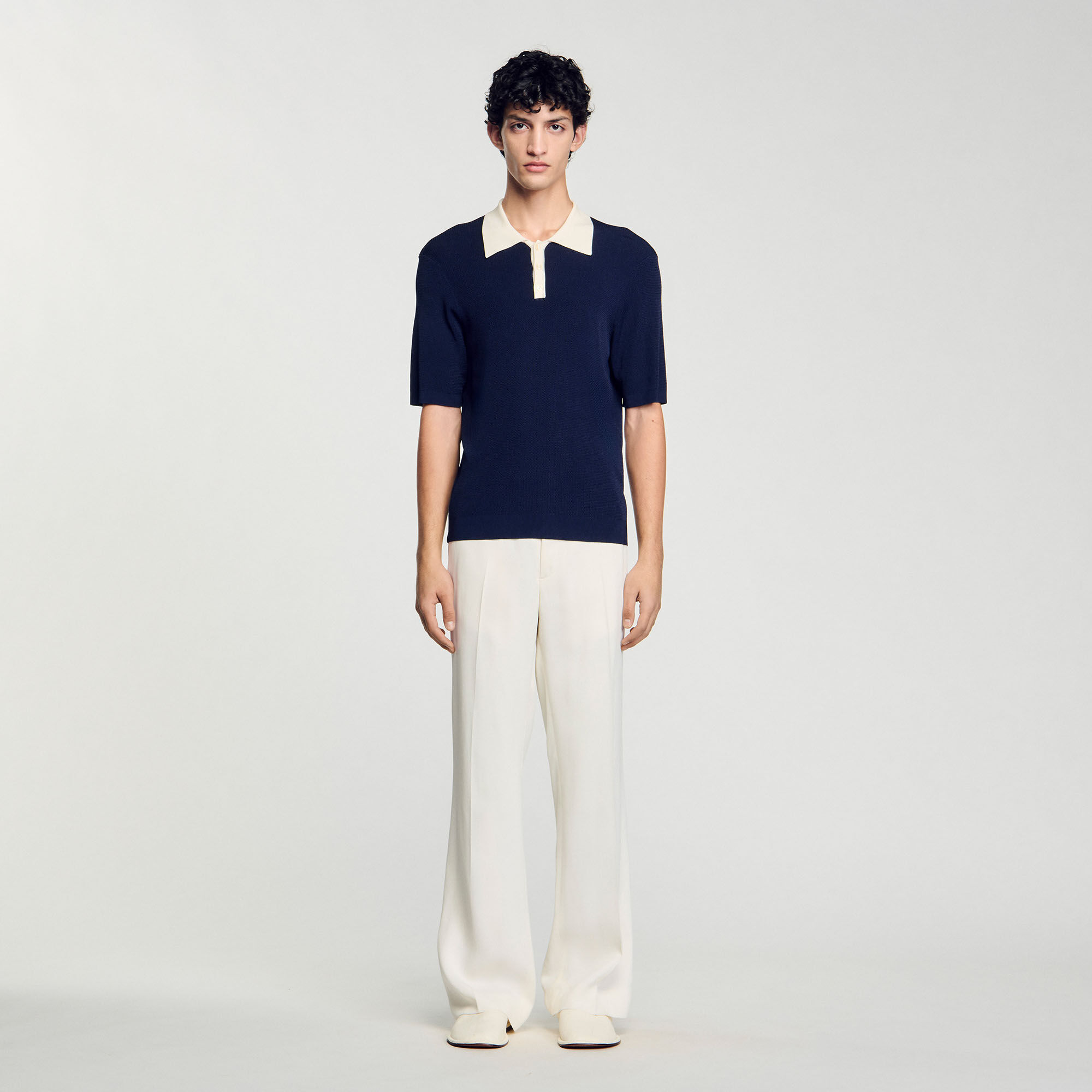 Tweekleurig poloshirt