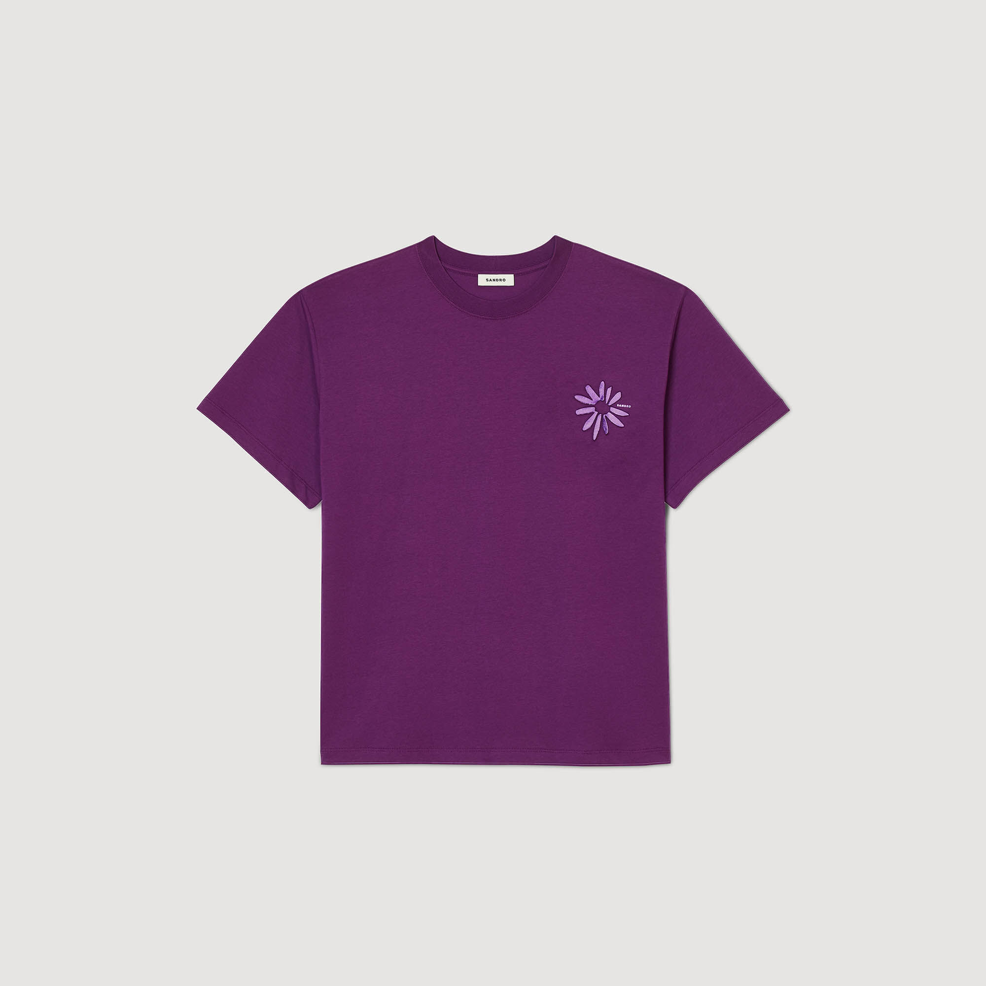 Katoenen T-shirt met bloem