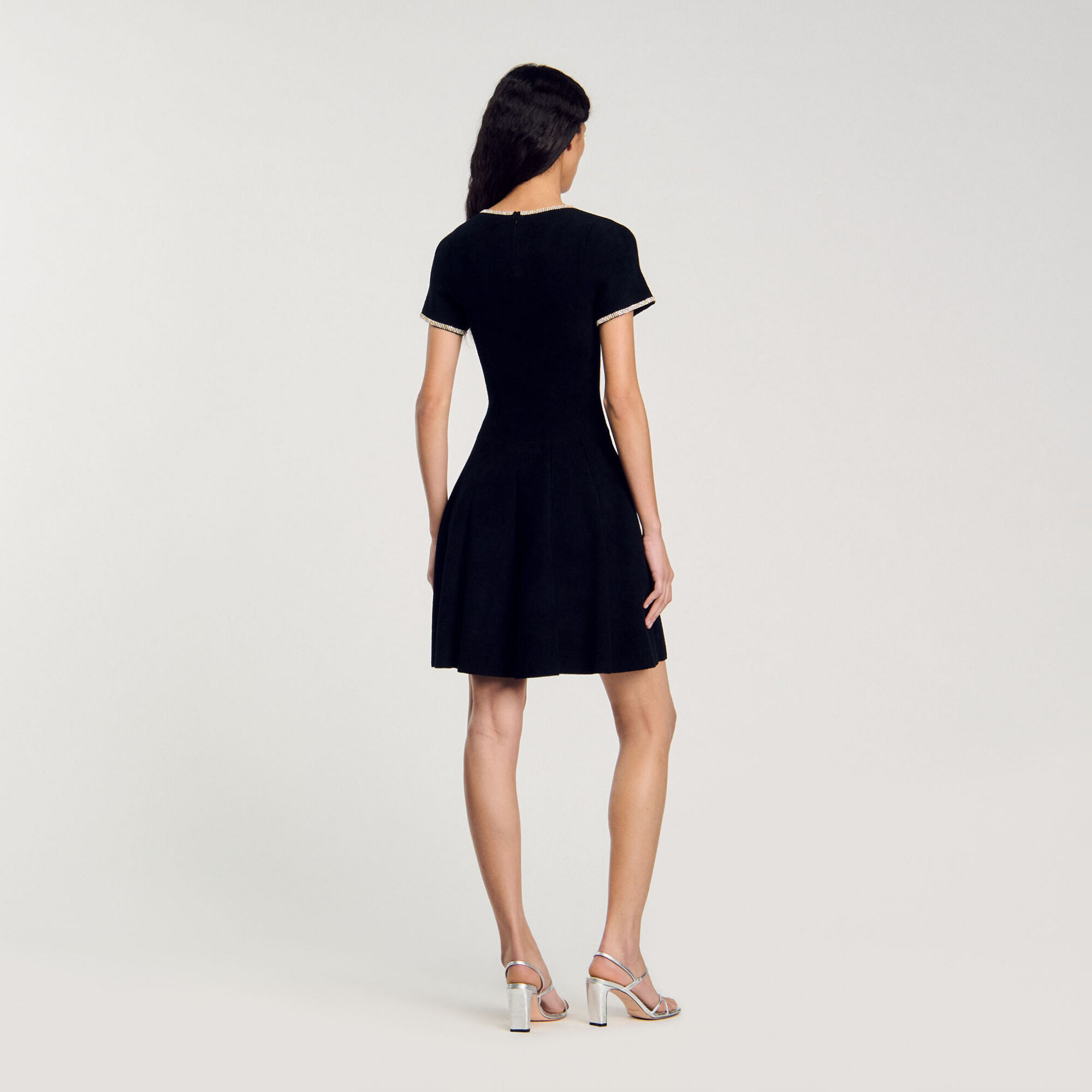 Jurk velours met stras