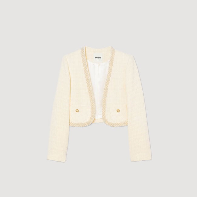 Kort tweed jasje