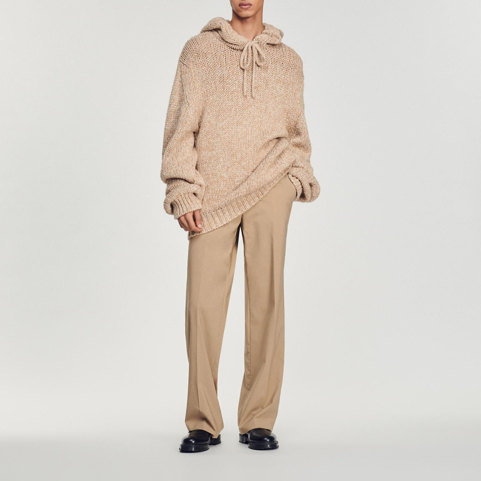 Oversized tricot hoodie