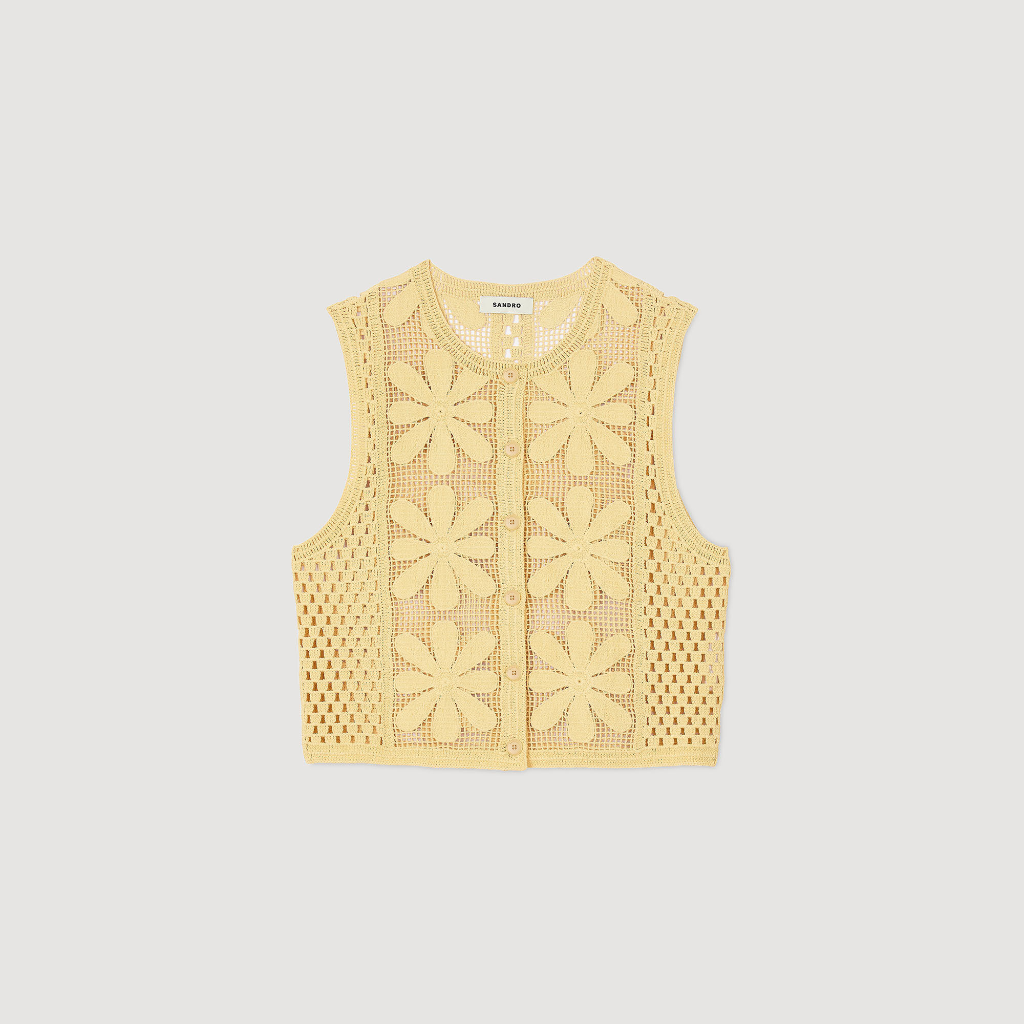 Gilet gehaakt