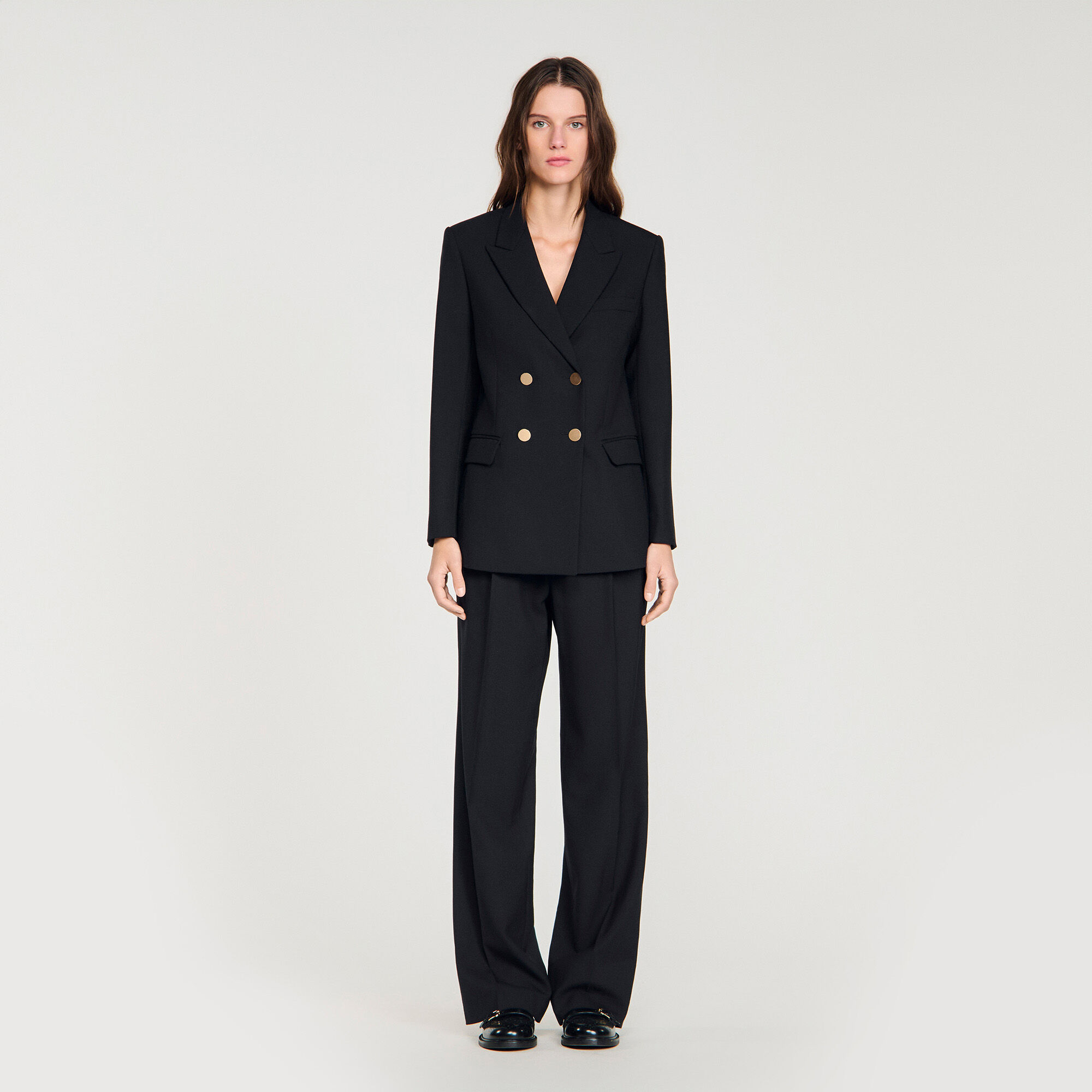 Getailleerde blazer van wol