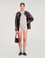 Gebreide short met ruitmotief