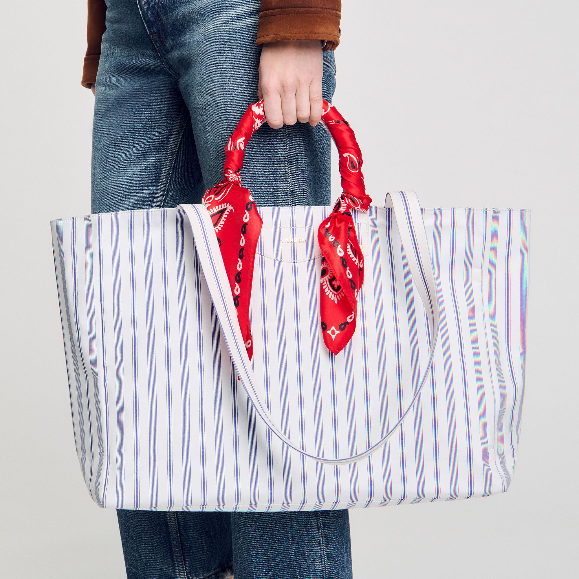 Foulard zijde bandana print